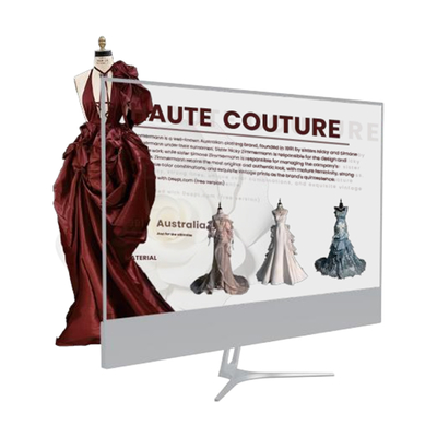 30inch OLED transparent digital signage with touch or non touch table stand advertising monitor
