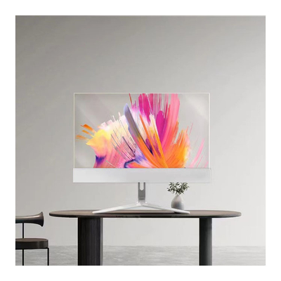 30inch OLED transparent digital signage with touch or non touch table stand advertising monitor
