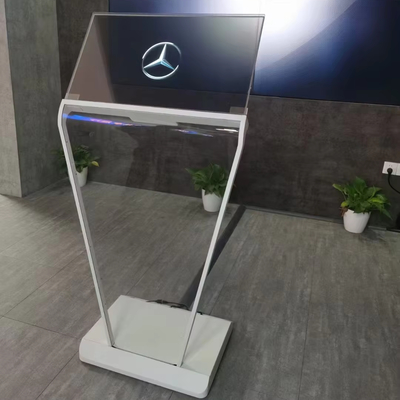 55inch AI Digital Man OLED Transparent Digital Signage with Robot