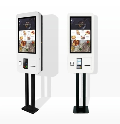 21.5/24/27 Inch Self Service Touch Screen Interactive Self Service Android NFC POS Printer Kiosk