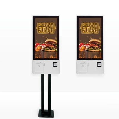 21.5/24/27 Inch Self Service Touch Screen Interactive Self Service Android NFC POS Printer Kiosk