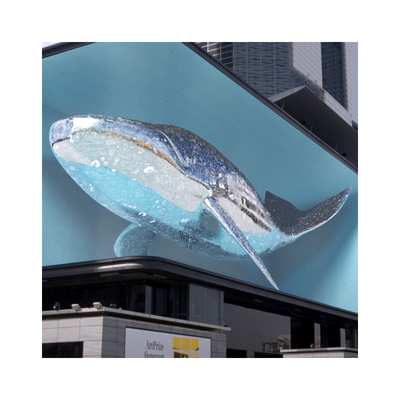 Outdoor Naked Eye 3D Display Dustproof Waterproof and Easy to Install HD LED Commercial Video Wall Customization