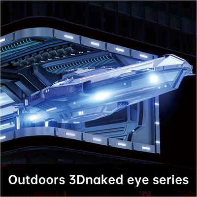 Indoor and Outdoor Naked Eye 3D Commercial HD LED Energy-saving Large Screen Waterproof and Dustproof Customization