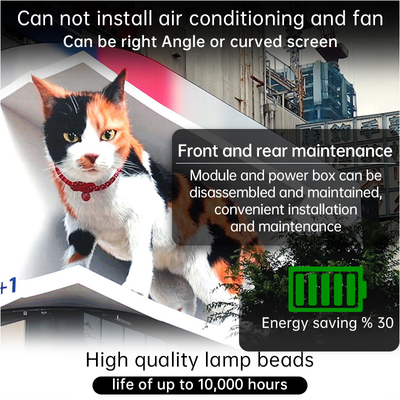 Indoor and Outdoor Naked Eye 3D Commercial HD LED Energy-saving Large Screen Waterproof and Dustproof Customization