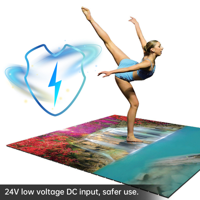 LED Floor Multiple Point Spacing LED Scroll Screen Floor Tiles Screen GOB Flexible Led Film Fit Commercial Immersive Cave