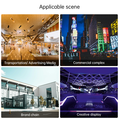 Transparent Led Film Screen Adhesive Flexible Thin and HD to the Installation Environment of the Project Any Shape
