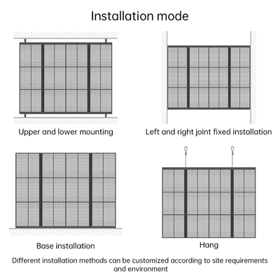 Flexible LED Easy to Install High Customization Anti-interference Energy Conservation Advertising  Indoor Transparent LED Screen