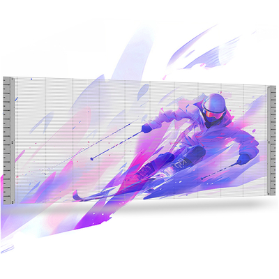 Thin Transparent Can Be Directly Pasted on the Glass Indoor Advertising Transparent Led Film Screen Adhesive Flexible