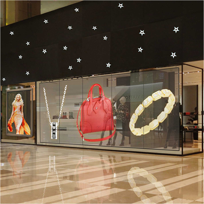Thin Transparent Can Be Directly Pasted on the Glass Indoor Advertising Transparent Led Film Screen Adhesive Flexible