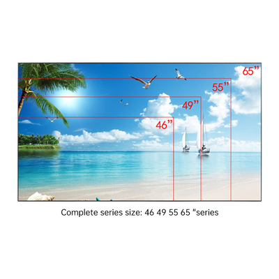 HIVAC Ultrathin Extremely Narrow Edge DID LED 3.5mm Splicing Screen 46inch 49inch 55inch 65inch Display Wall