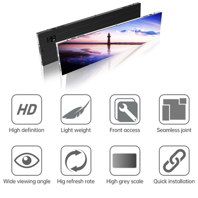 Flexible Led Display Wall Screen Customization Seamless HD XR Virtual Immersive Cave Aluminum Cabinet LED P3.91 P2 P1