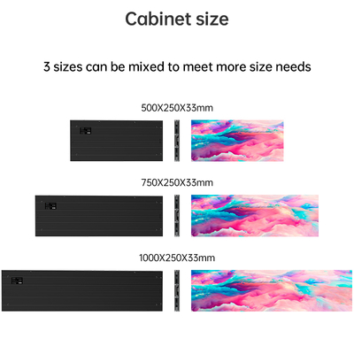Flexible Led Display Wall Screen Customization Seamless HD XR Virtual Immersive Cave Aluminum Cabinet LED P3.91 P2 P1