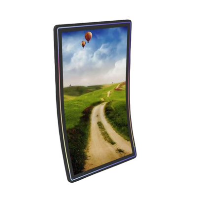 43inch Wall Mount Advertising Digital Signage with LED Strip LCD Monitor Curve Monitor Android windows System LCD Screen Monitor