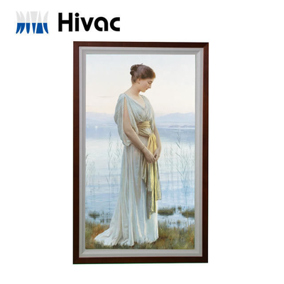 Art Wooden Frame 32inch Wall Mount Advertising Digital Signage LCD Monitor