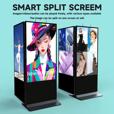55inch Double Side Floor Standing Kiosk  Digital Sigange