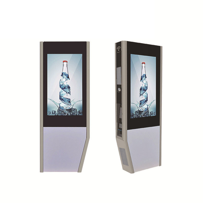 Double Side Outdoor Charging Pile Advertising Machine Customized Digital Signage Anti Glare High Brightness Outdoor  OOH TOTEM