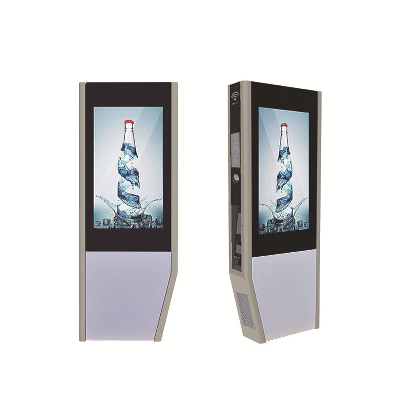 Double Side Outdoor Charging Pile Advertising Machine Customized Digital Signage Anti Glare High Brightness Outdoor  OOH TOTEM