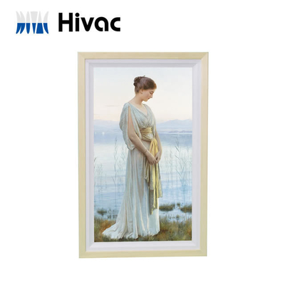 Art Wooden Frame 32inch Wall Mount Advertising Digital Signage LCD Monitor